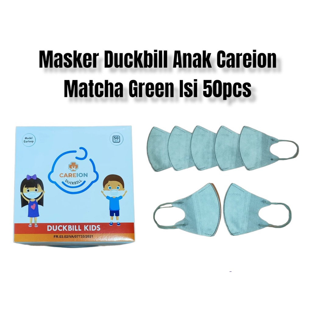 MASKER DUCKBILL ANAK MASKER ANAK DUCK BILL  DISPOSABLE 3D POLOS ISI 50