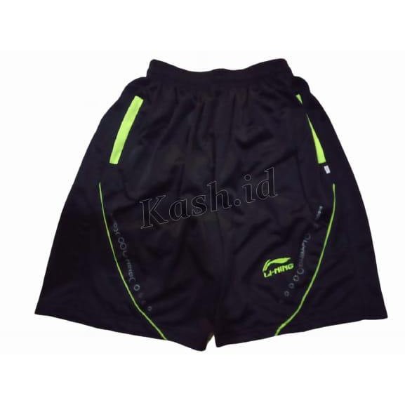 Celana Badminton Lining Celana Pendek Olahraga Voli Futsal Bulutangkis Running Gym Kolor Sport