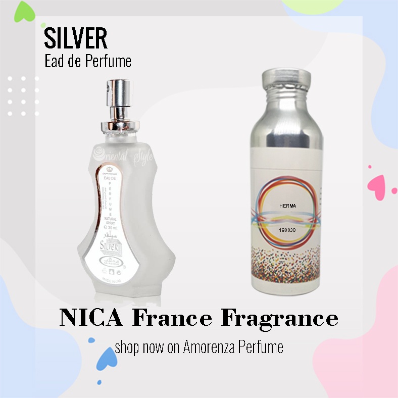 BIBIT PARFUM MURNI SILVER - SILVA NICA FRAGRANCE 100 ML