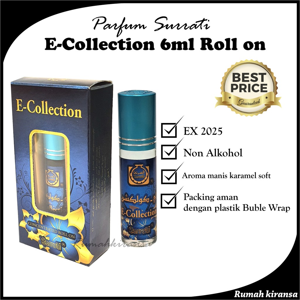 Parfum E-COLLECTION 6ml Roll On | Parfum Surrati | Surrati Perfumes | Bibit Minyak Wangi