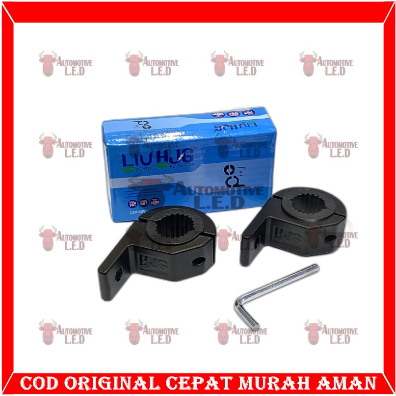 ORIGINAL BRECKET STANG LAMPU TEMBAK MOTOR CNC SEPASANG | BRECKET STANG MOTOR | BRECKET LAMPU MOTOR UNIVERSAL | BRECKET JEPIT STANG CNC MOTOR LAMPU