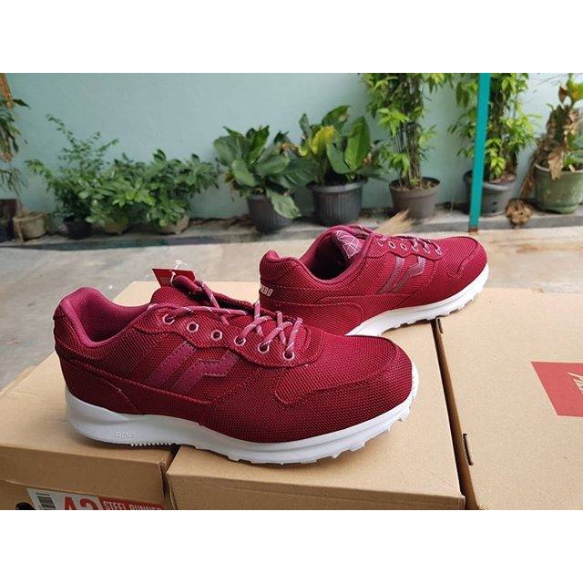 Piero Jogger “Full Mesh” Burgundy/White