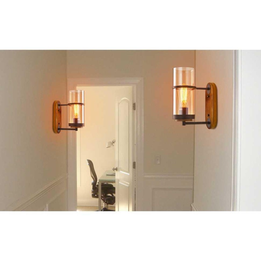 Lampu Dinding Dekorasi Rumah Vintage Wall Lamp E27 - WA315 - Brown