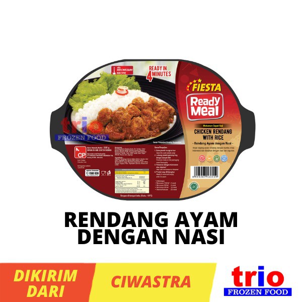 FIESTA Ready Meal Chicken Rendang with Rice Rendang Ayam dengan Nasi