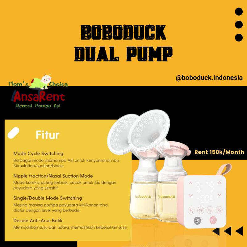 Sewa Boboduck Dual Pump 30 Hari