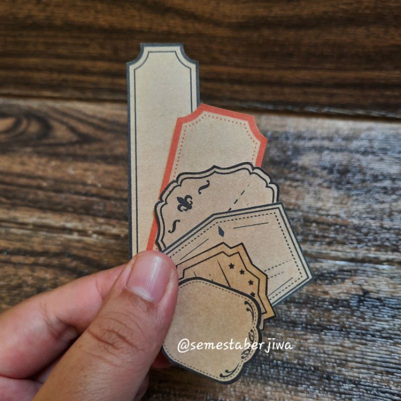 

Sticker Kraft Vintage Label Edition untuk Journaling