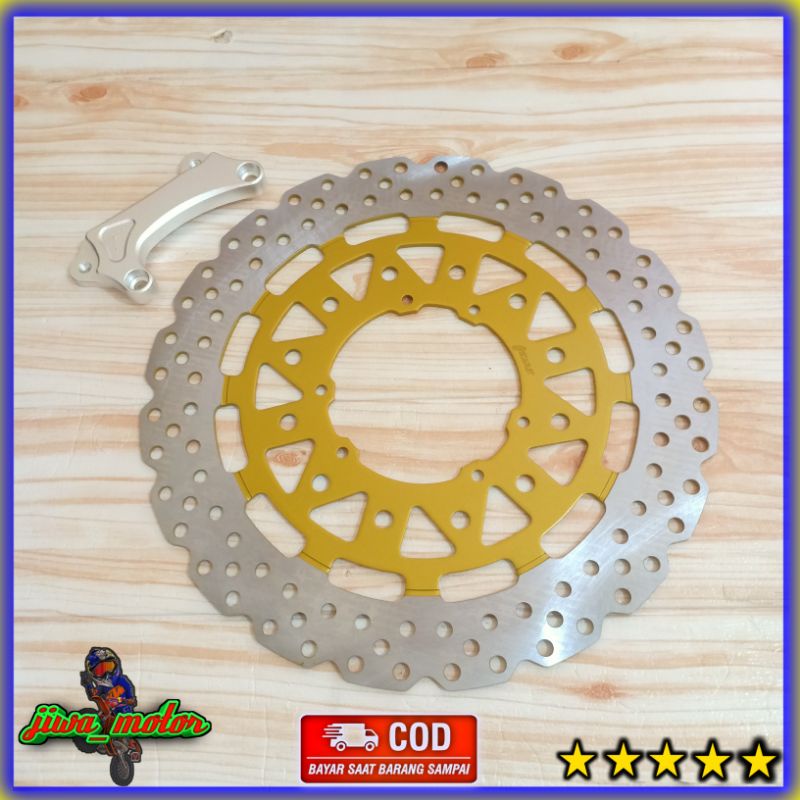 piringan cakram depan lebar klx dtracker 150 scarlet piringan cakram scarlet klx dtracker lebar 320m