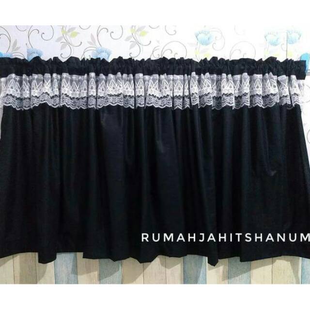 Gorden Dapur Polos Renda Lace Shopee Indonesia Gorden Dapur Polos Renda Lace Shopee Indonesia