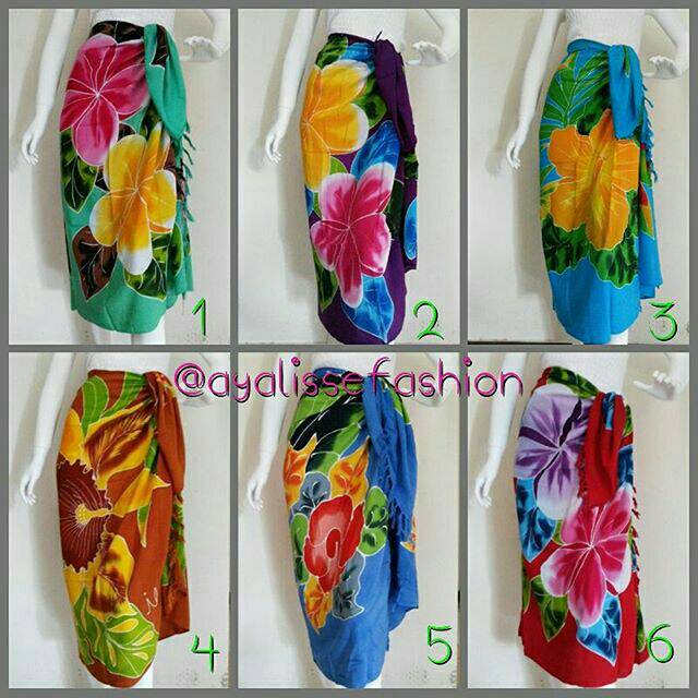 Kain pantai bali lukis /kain tebal lukis