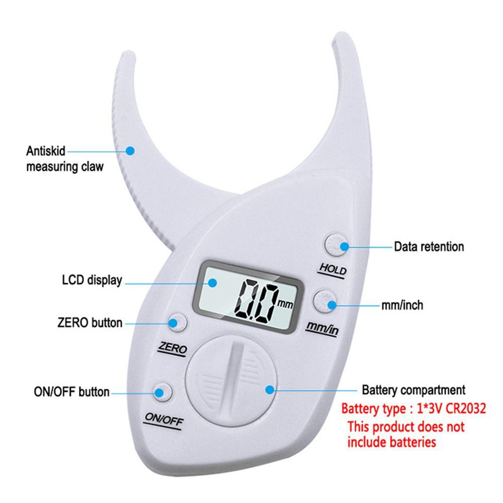 Suyo Body Fat Caliper Tebal Jangka Sorong Monitor Analyzer Digital Skinfold Pelangsing Skinfold Caliper