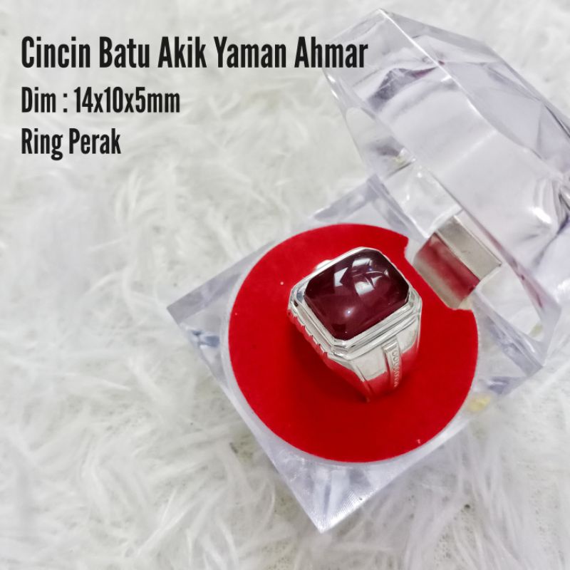 Cincin Batu Akik Yaman Ahmar