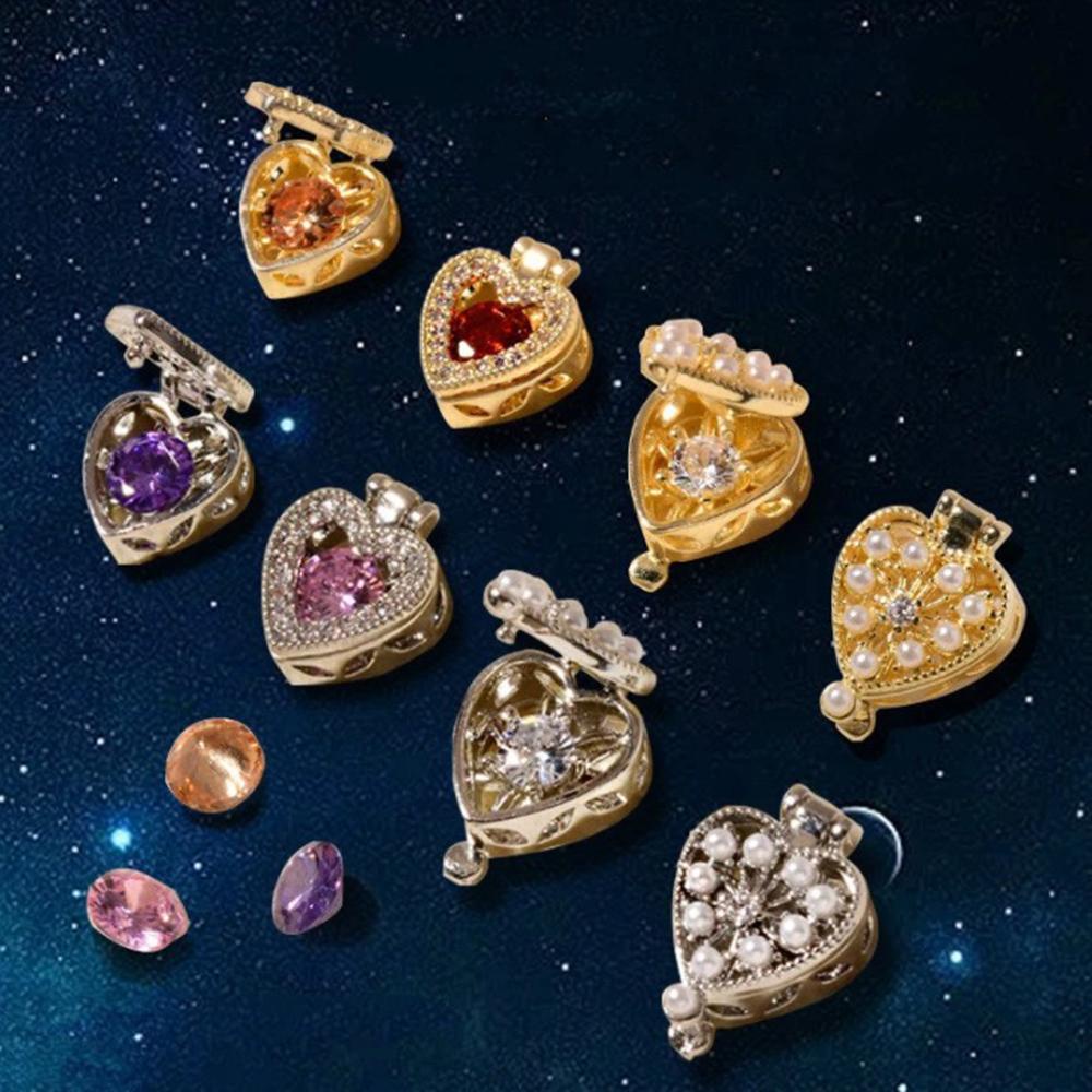 Agustina Magic Box Aksesoris Kuku Moonlight Halus Kotak Harta Karun Zirkon DIY Nail Art