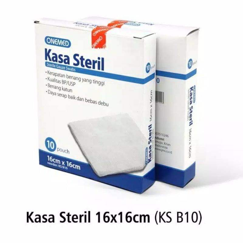 Kasa Steril One Med Onemed 16x16cm Perban Luka, Kasa Steril Pusar Bayi - Sterile Gauze Swabs