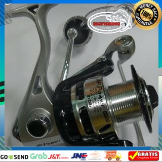 Reel Laut AP Power II 6000 8000 10000 Silver Metal Body Max Drag 10kg