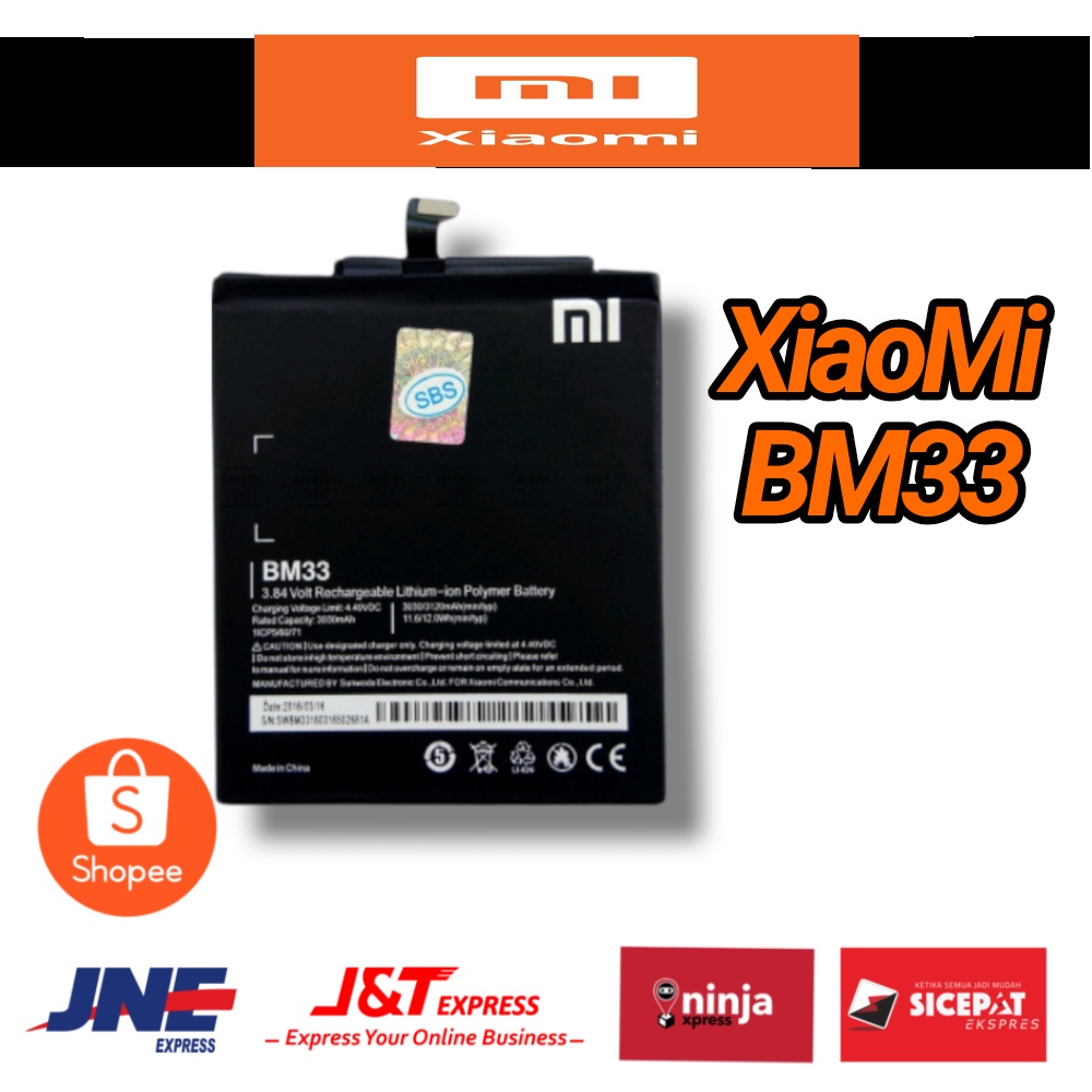 Baterai Batre Xiaomi Mi 4i BM33 Original HARAGA GROSIR COD