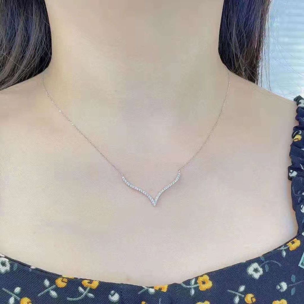 Kalung KL185 S925 Perak Premium Fashion Wanita Kalung unik Lucu Elegant / Deluna/ BB