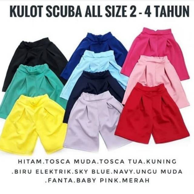 KULOT SCUBA ANAK PEREMPUAN MURAH