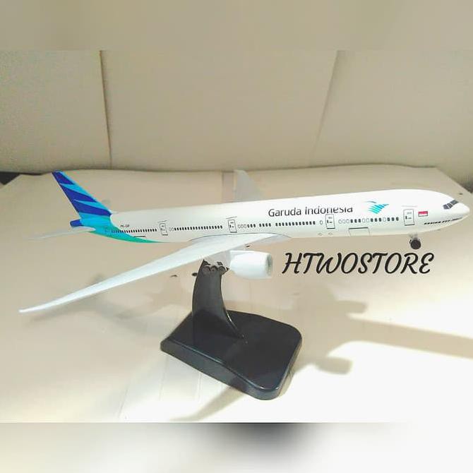 Mainan Die Cast Miniatur Pesawat Garuda Airlines Boeing B777
