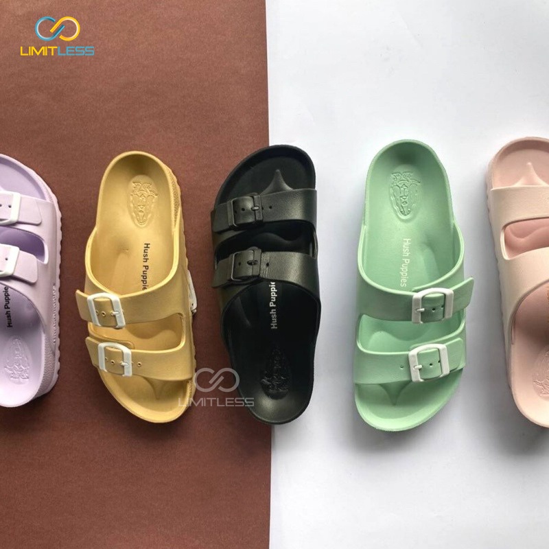 Sandal Wanita Selop Slip On Karet Sendal Slop Cewek Karet Murah Empuk Sandal Karet Wanita Hushhpuppiies