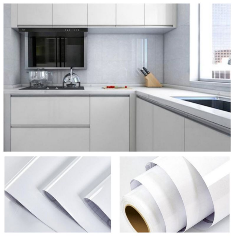 Stiker Kayu Furnitur Pvc Sheet /Kertasive Pvc Polos Putih Mengkilap