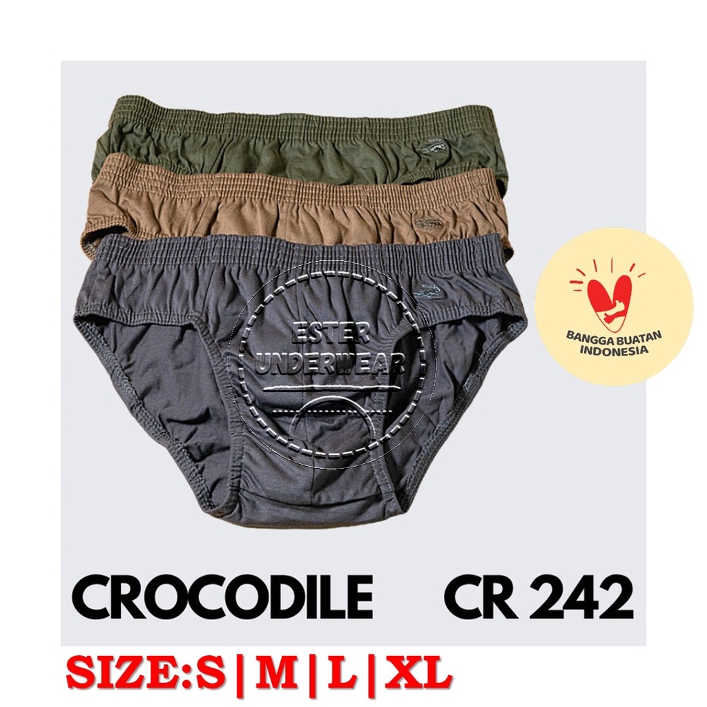 Celana Dalam Pria CROCODILE CR 242 ISI-3 PCS