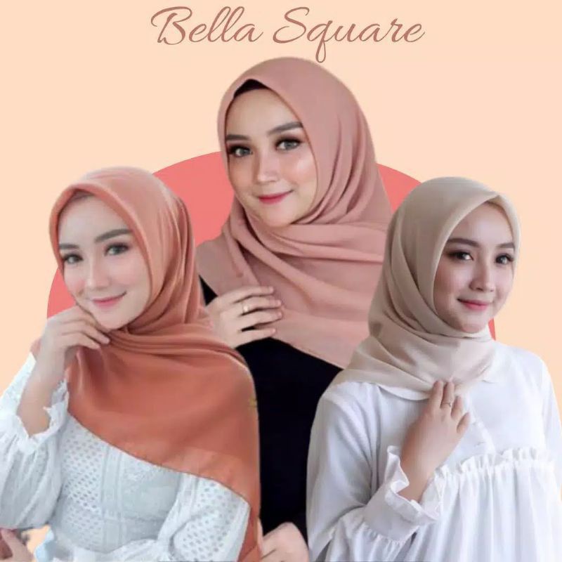 Hijab Segi Empat Bella Square pollycotton