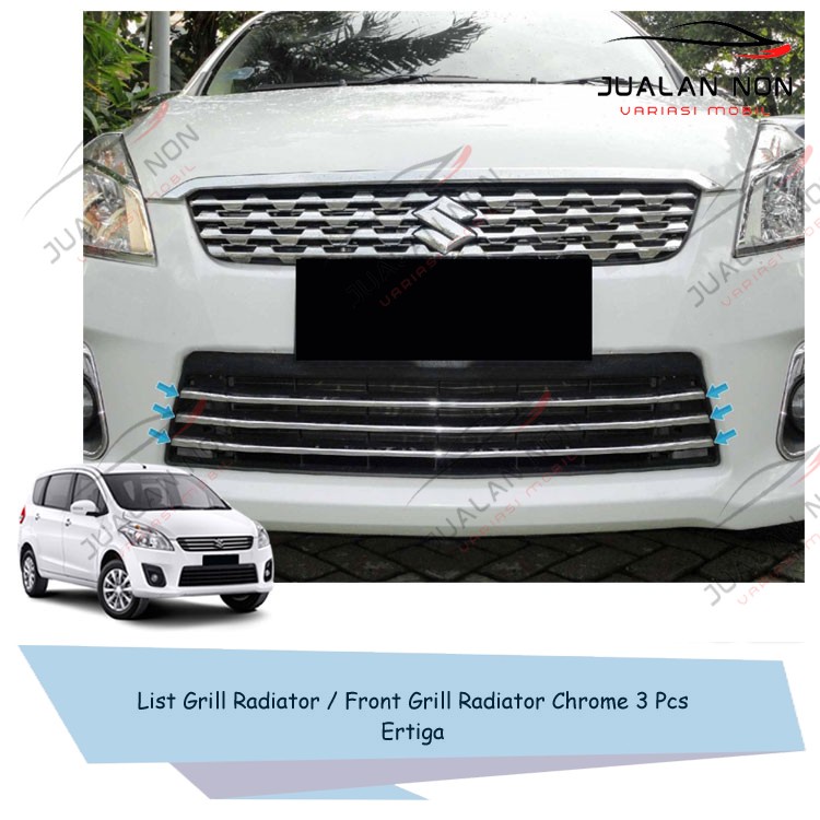 List Grill Radiator Front Grill Radiator Chrome 3 Pcs Mobil Ertiga
