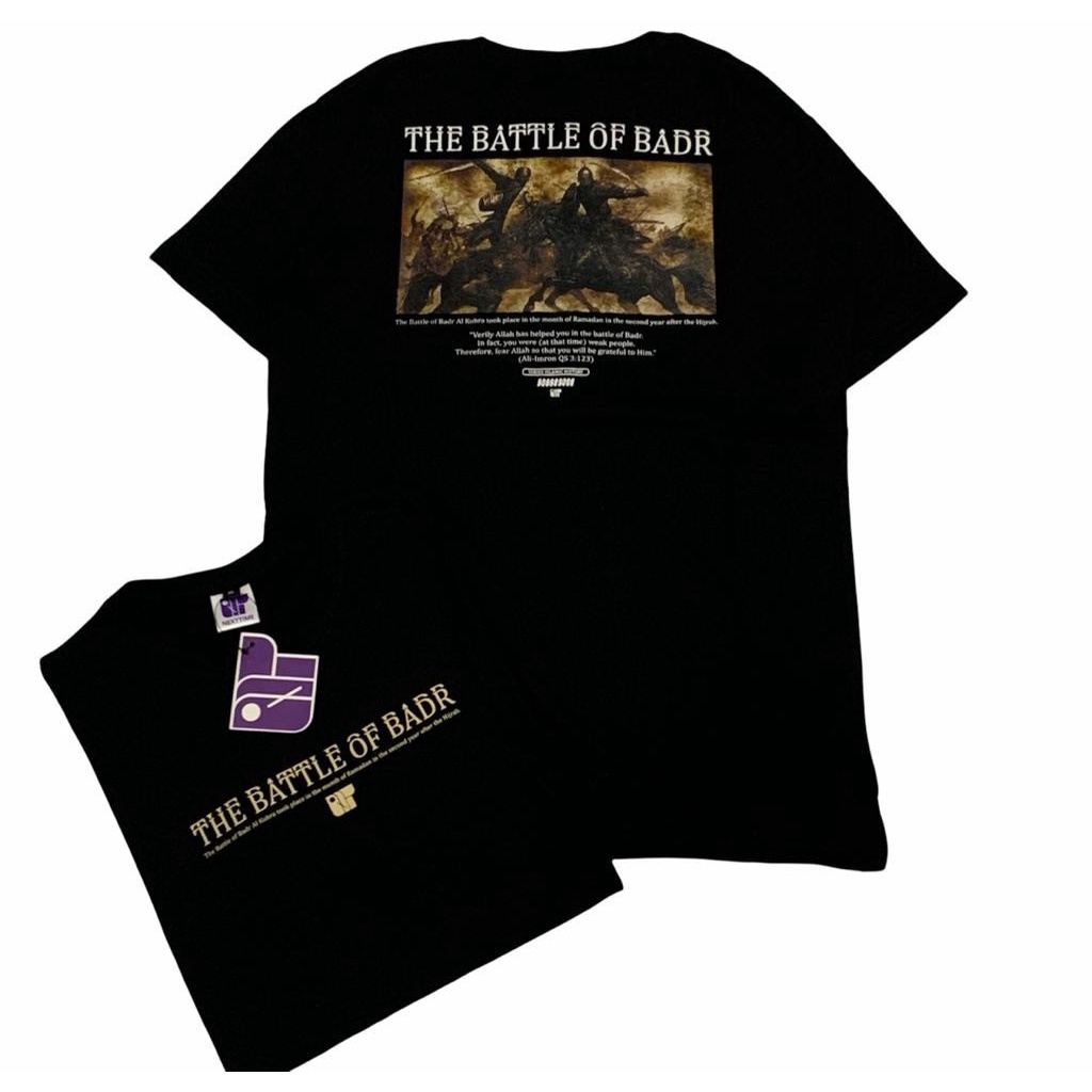 MR T-Shirt/Kaos Distro Katun The Battle Of Badr Islamic Series