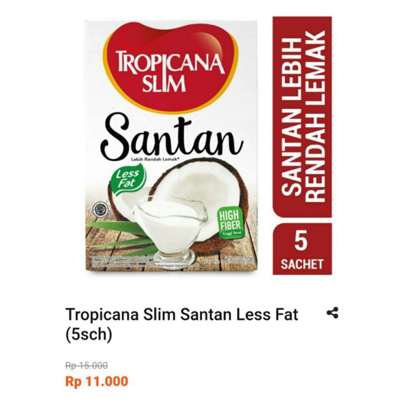 

Tropicana Slim Santan