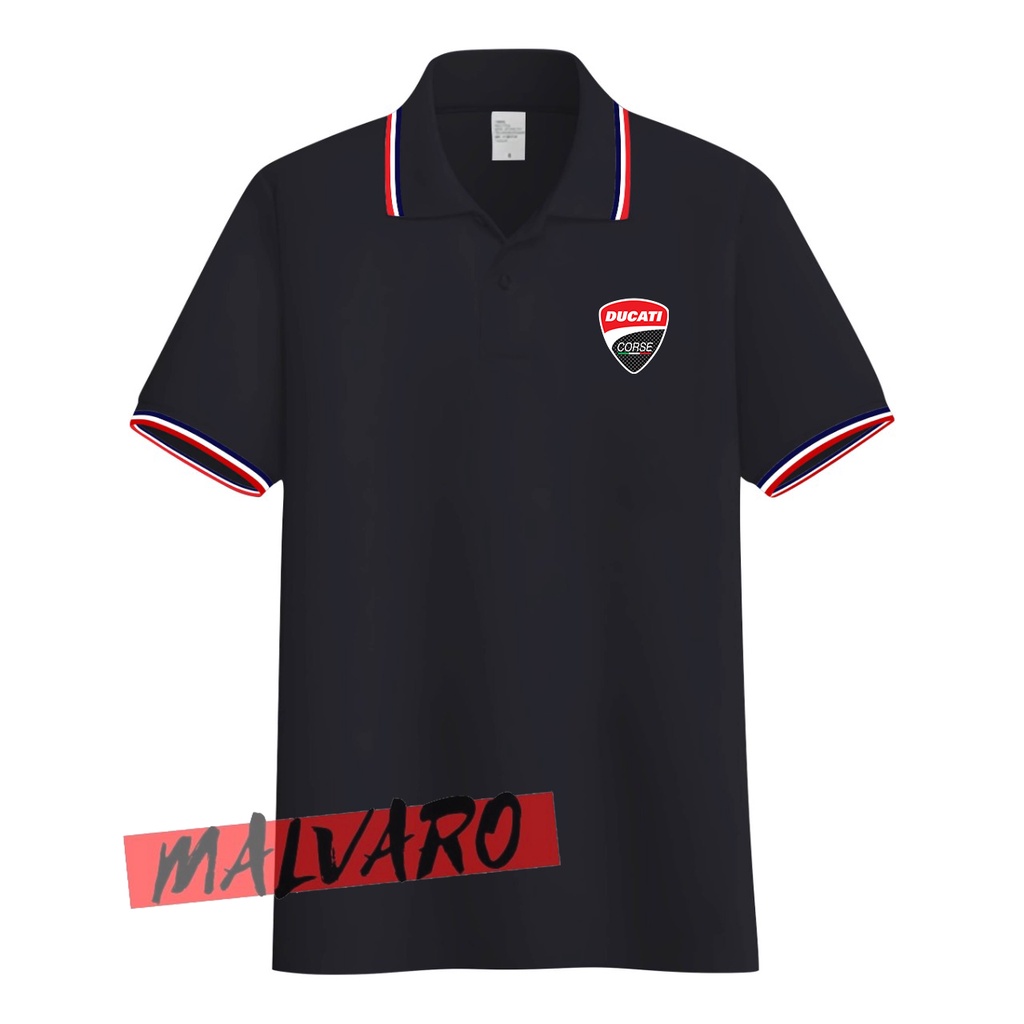 MALVARO Polo Shirt / Polo List / Kaos Kerah Pria / Kaos Polo / Tshirt Pria N-2 (CL)