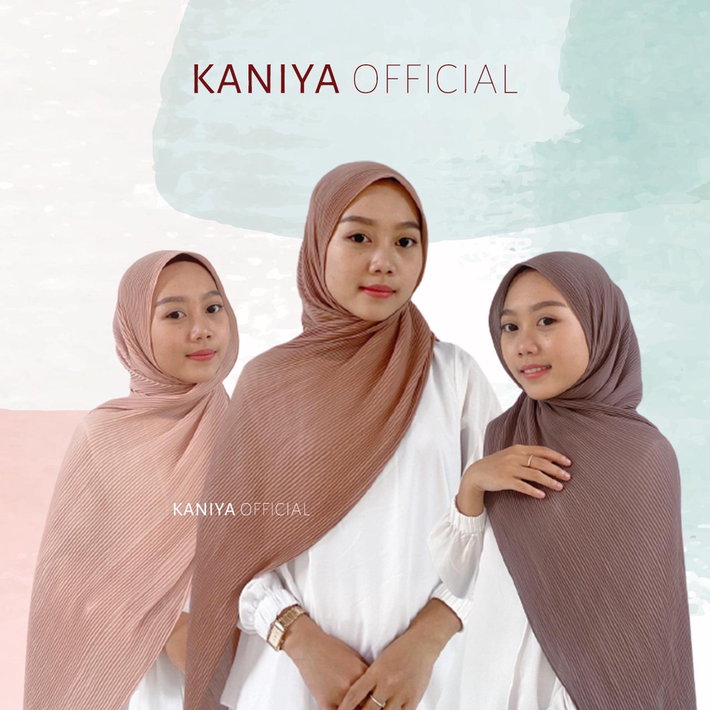 Pashmina Plisket Lidi Ceruty Babydoll Premium 180 x 75 cm By Kaniya