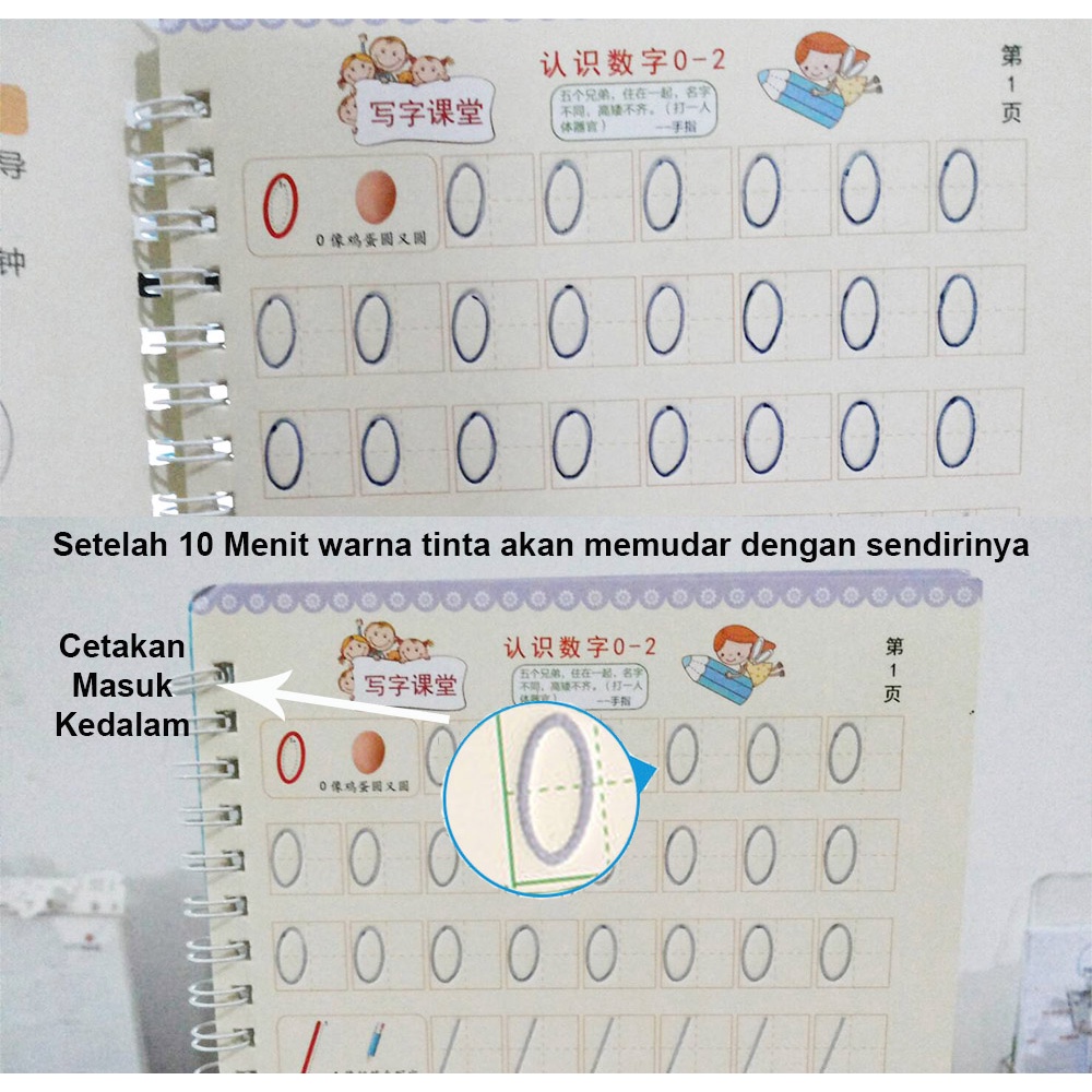 

Nixnox Buku Latihan Menulis Tracking Anak