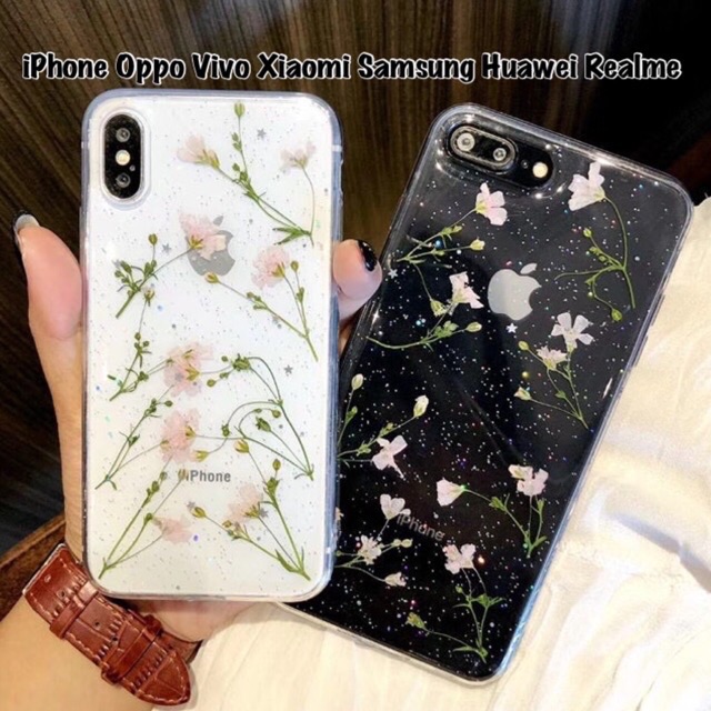 Dried Flower Case Vivo V23 V23e Y91 Y93 Y95 Y91c V20 V21 V19 V17 V15 Pro V11 X50 X60 V5 V7 V9