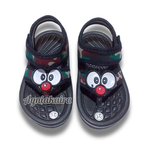 Sandal Gunung Anak Bayi Laki-Laki Motif TNI Terbaru High Qualitty Slippers