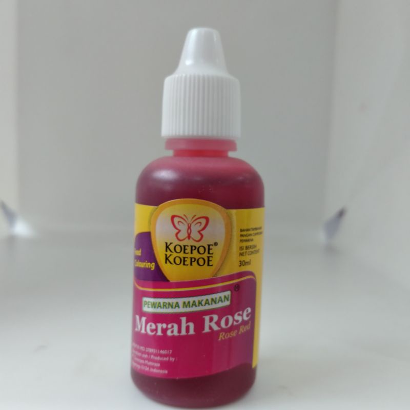 

pewarna makanan merah rose 30 ml ( koepoe-koepoe)