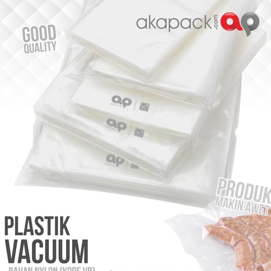 

Plastik Vacuum Uk. 15x20 POLOS (isi 100pcs) Bahan Nylon dan Food Grade Vb