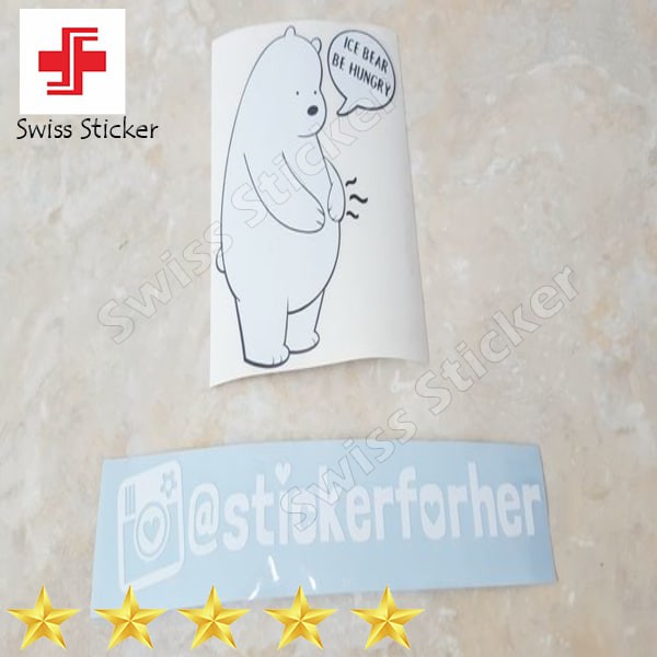 

Murah Stiker Ice Bear Hungry. We Bare Bears lucu banget gan Elegan