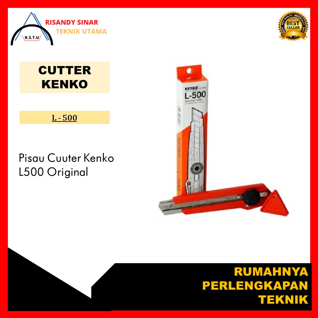 

Cutter Kenko | Cutter Murah | Cutter Tajam | Pisau Cutter Original Merek Kenko |Pisau Cutter L-500