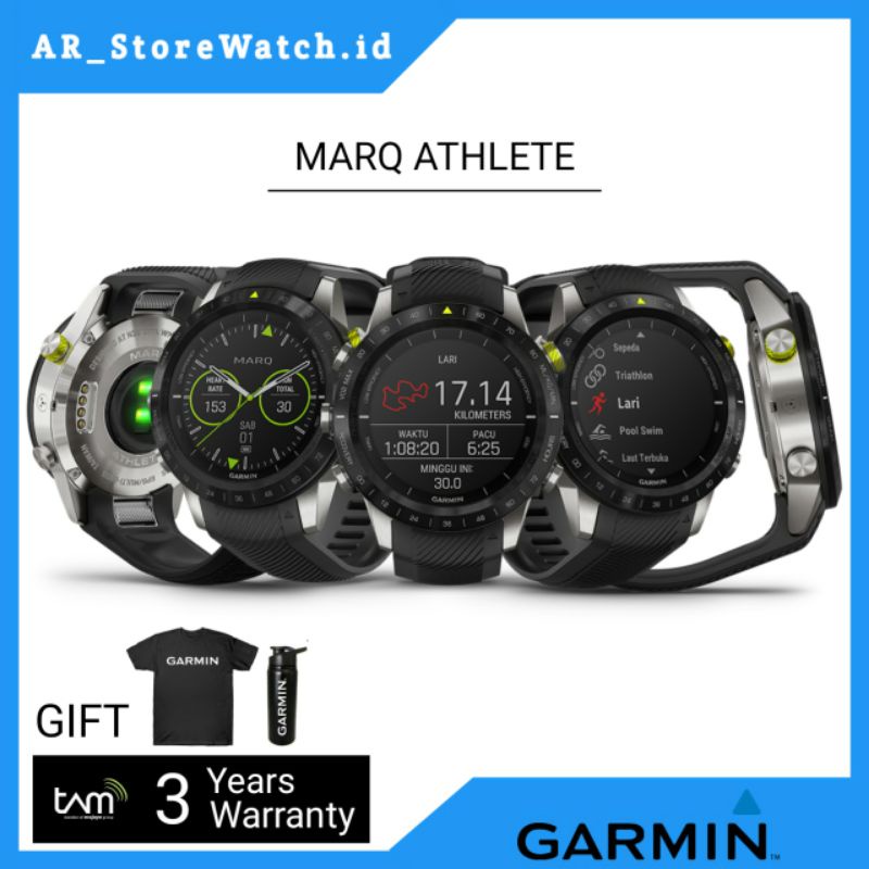 GARMIN Marq Athlete Sports Jam Tangan Smartwatch Original Tam & Garansi Resmi Tam