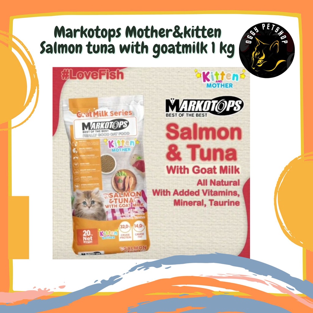 Markotops Mother &amp; Kitten Makanan Kucing Kemasan 1kg