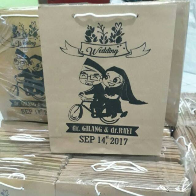 

Paperbag plus sablon ukuran mini