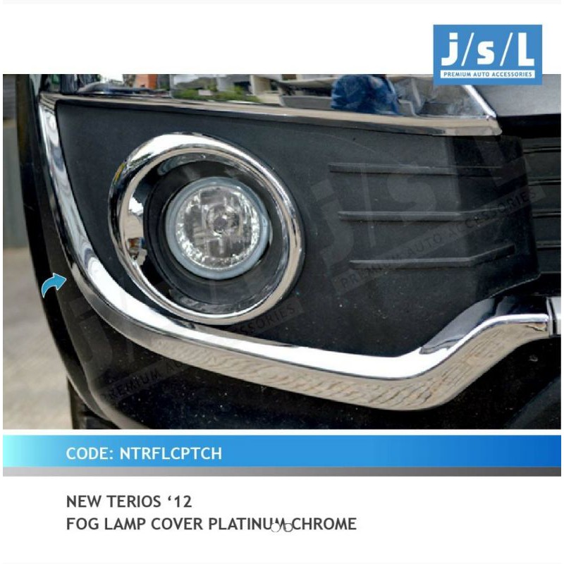 cover foglamp new terios  2012 2014 2013 platinum chrome jsl