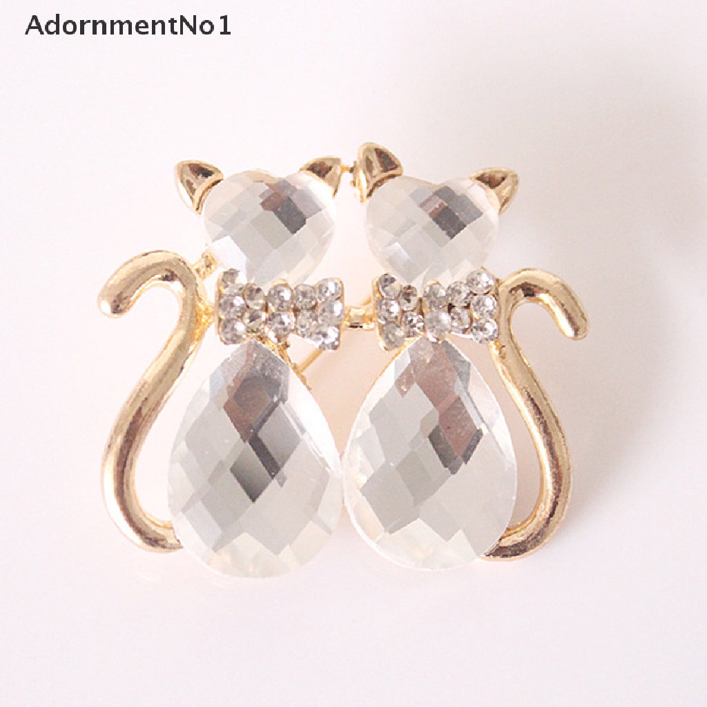 (AdornmentNo1) Pin Bros Bunga Hiasan Kristal + Berlian Imitasi Berkilau