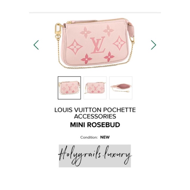 Louis Vuitton Pochette Accessories Mini Rosebud