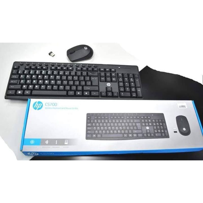 HP Wireless Keyboard And Mouse Combo CS700. keyboard mouse wireless HP CS 7000. keyboard mouse wireless branded