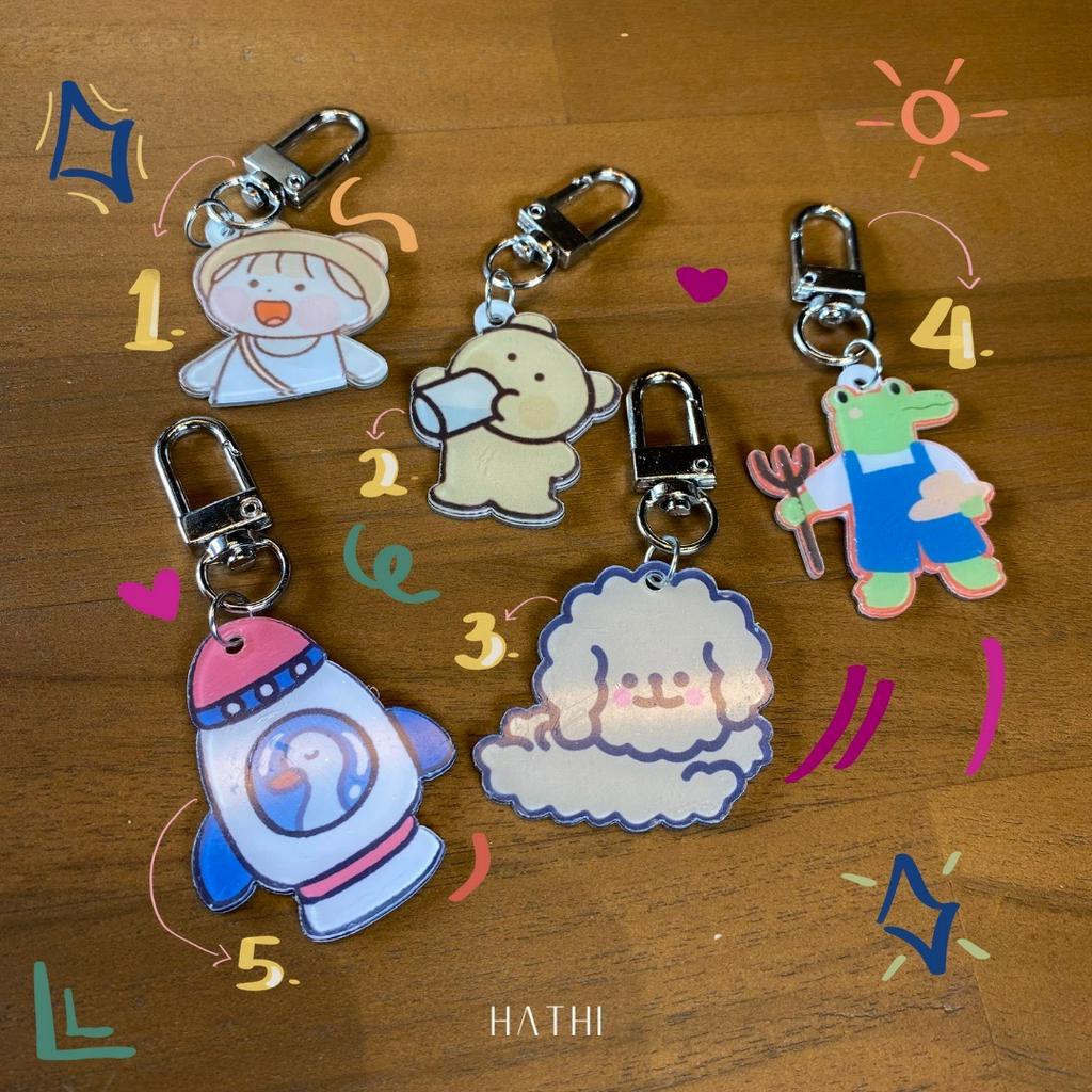 Keychain // Gantungan Kunci // Gantungan Akrilik // Gantungan Tas