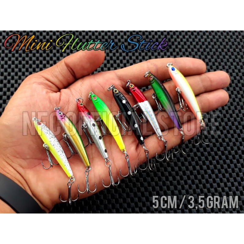 Pencil Mini Flutter Stick 5 cm / 3,5 gram Rekomendasi untuk Ultralight Casting