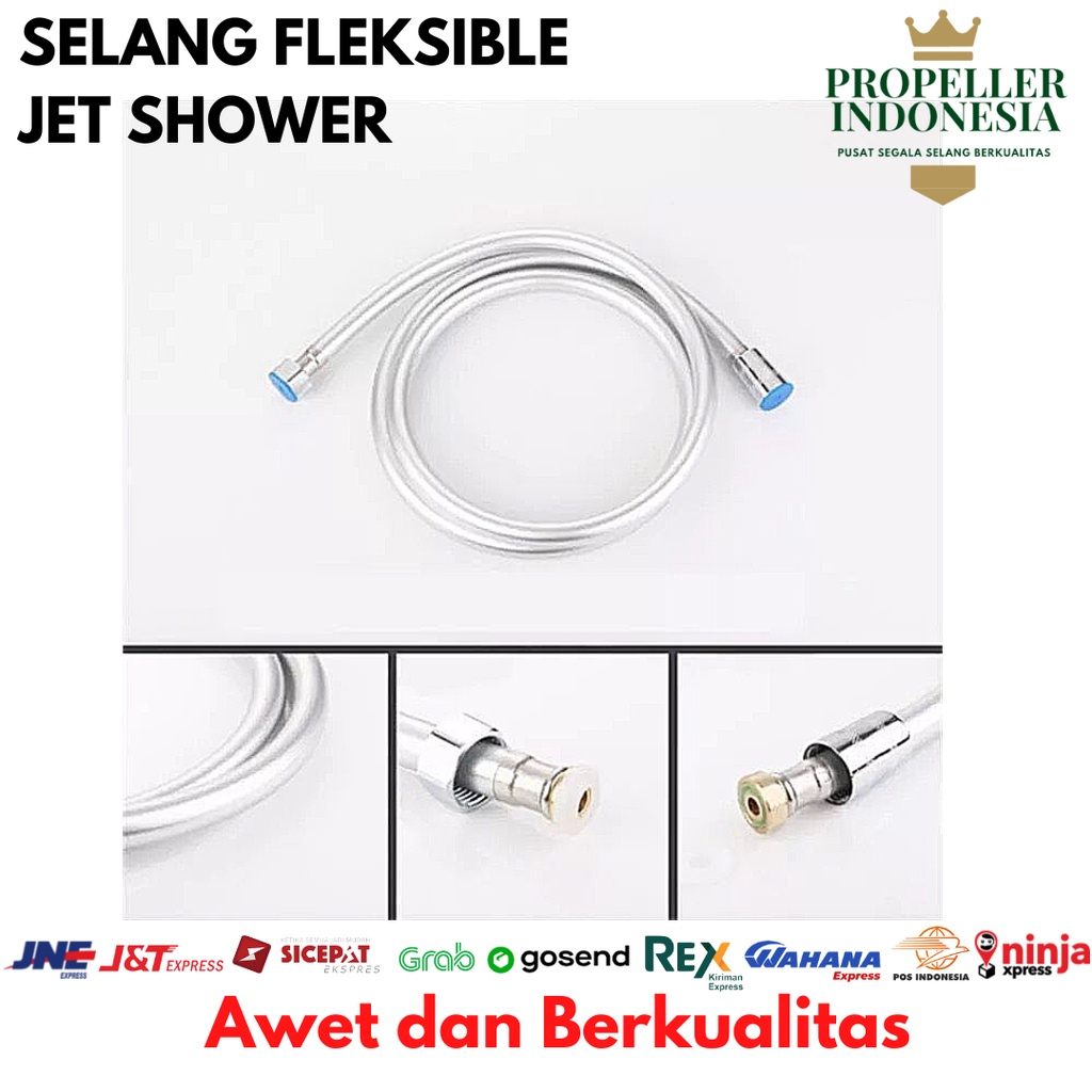 Selang Shower Fleksible 150cm Selang Hose Fleksibel Selang Jet Shower