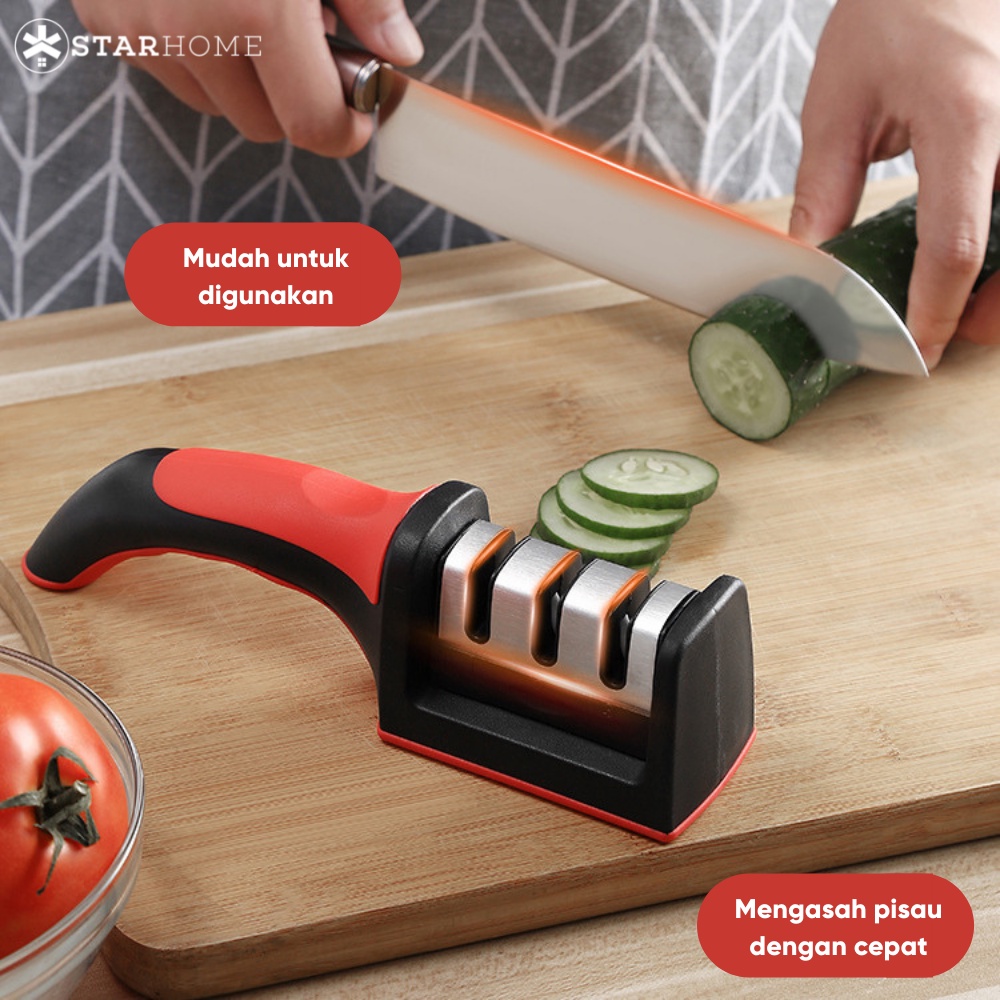 Alat Asahan Pisau StarHome Pengasah Pisau Dapur Gunting Knife Sharpener Knife Grinder