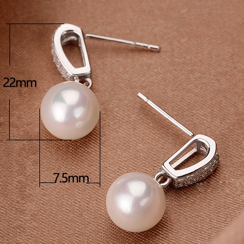 New Trendy Simulated Pearl Dangle Earrings For Women Fashion Wedding Engagement Accessories Simple Stylish Girls Earrings